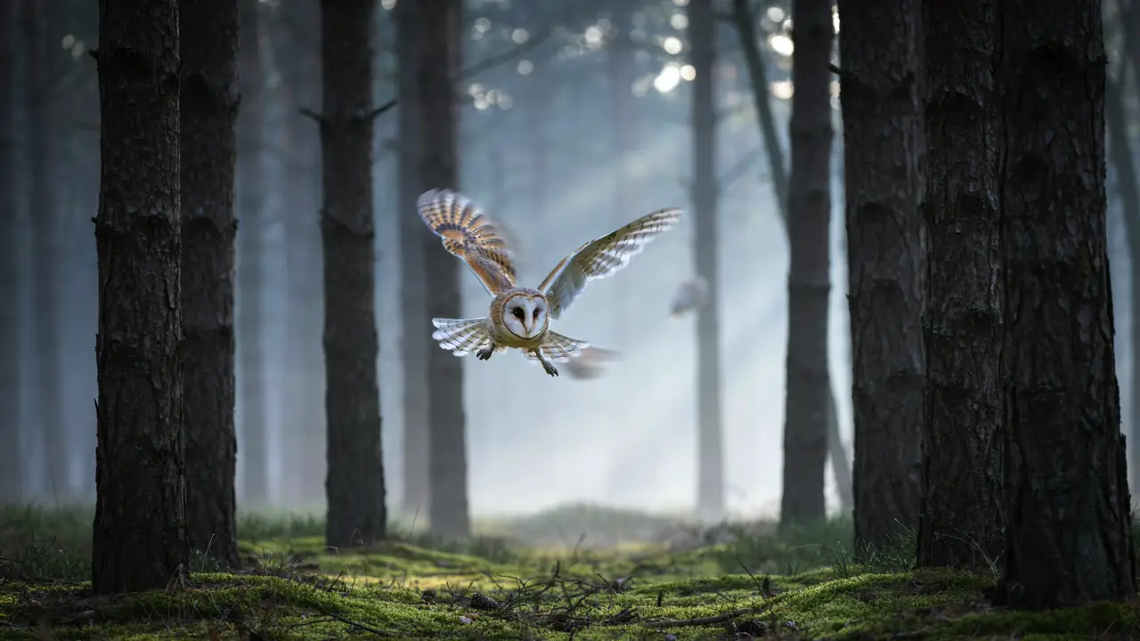 Community owl forest flight clip
