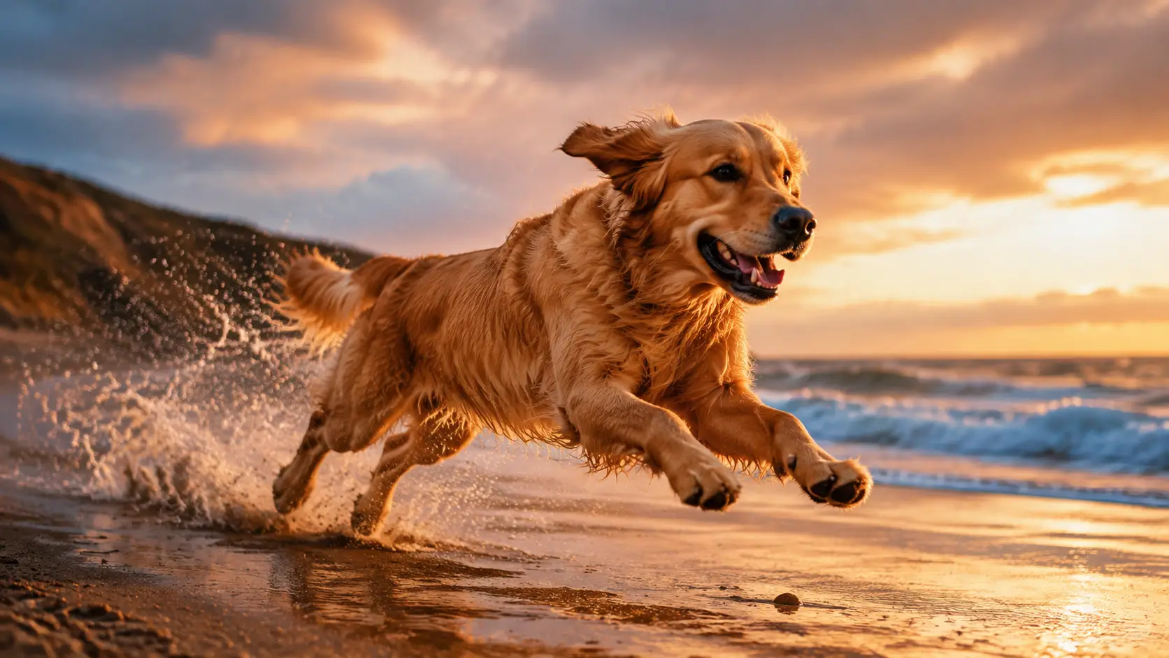 Describe one clear animal action