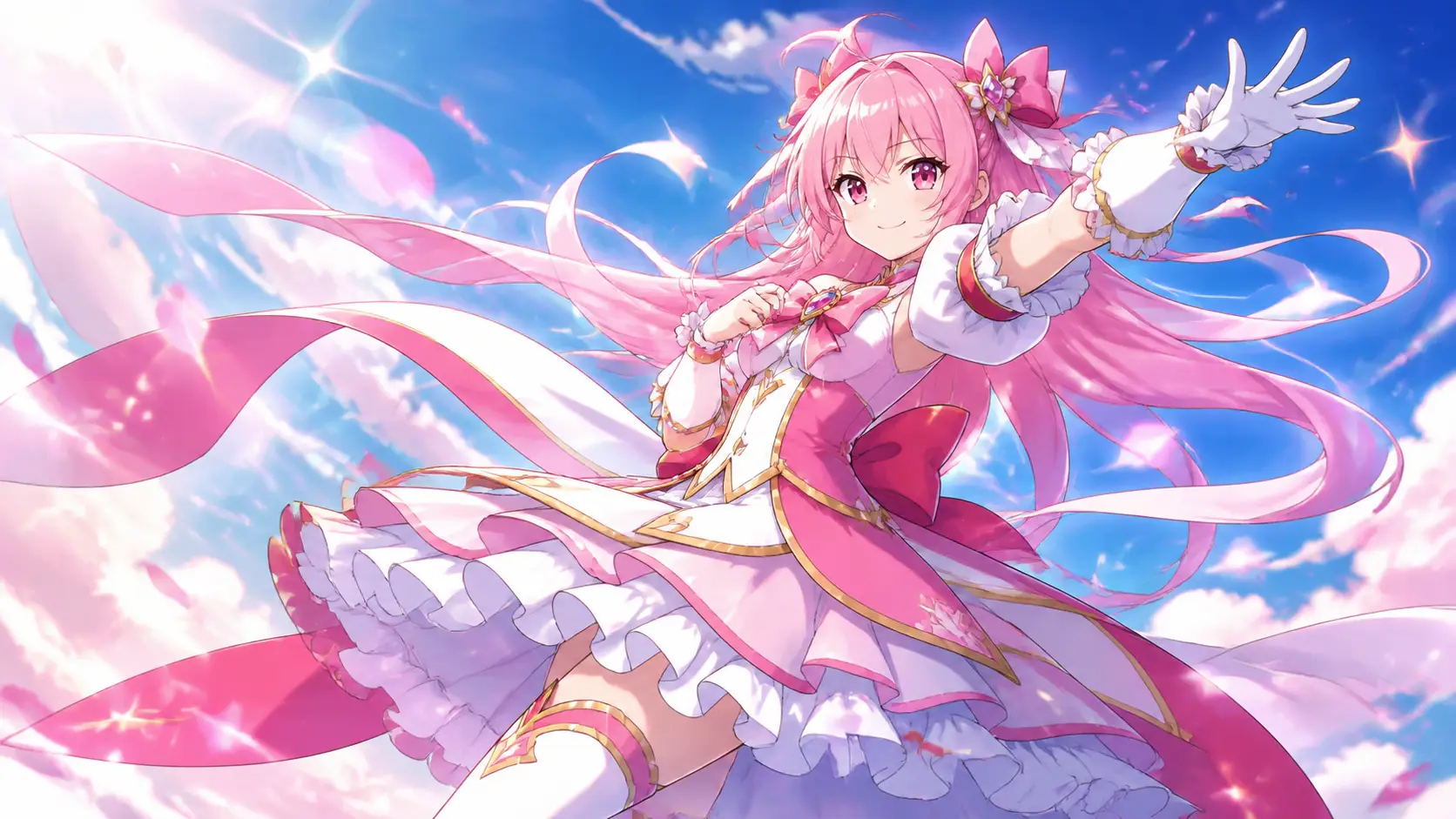 Community anime magical girl transformation still