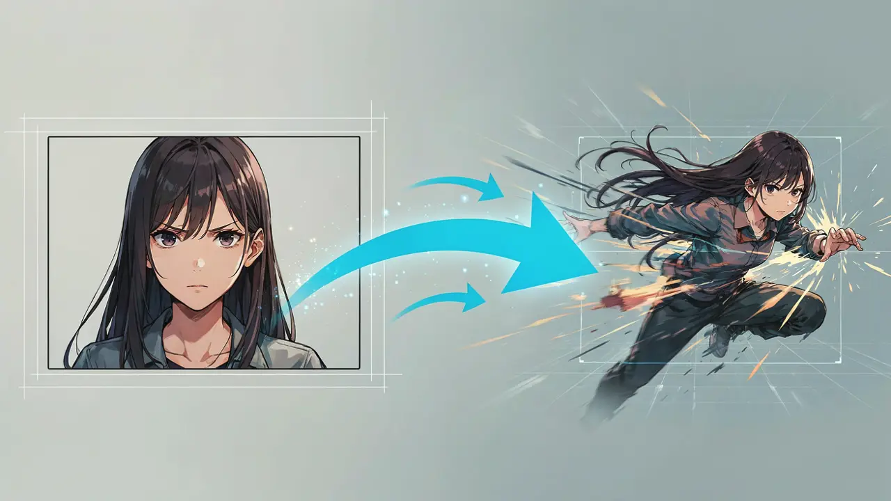 Stage anime characters before adding motion