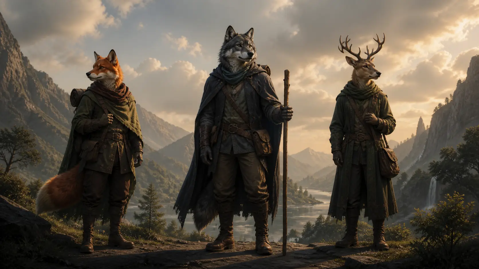 Stage furry characters before adding motion