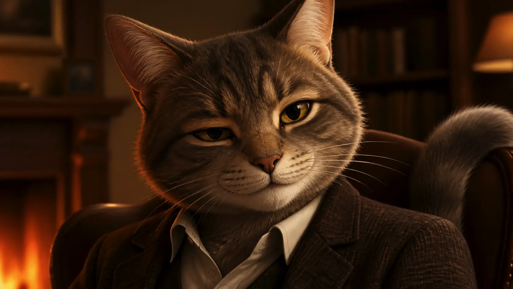 Subtle motion and atmosphere in a furry AI video