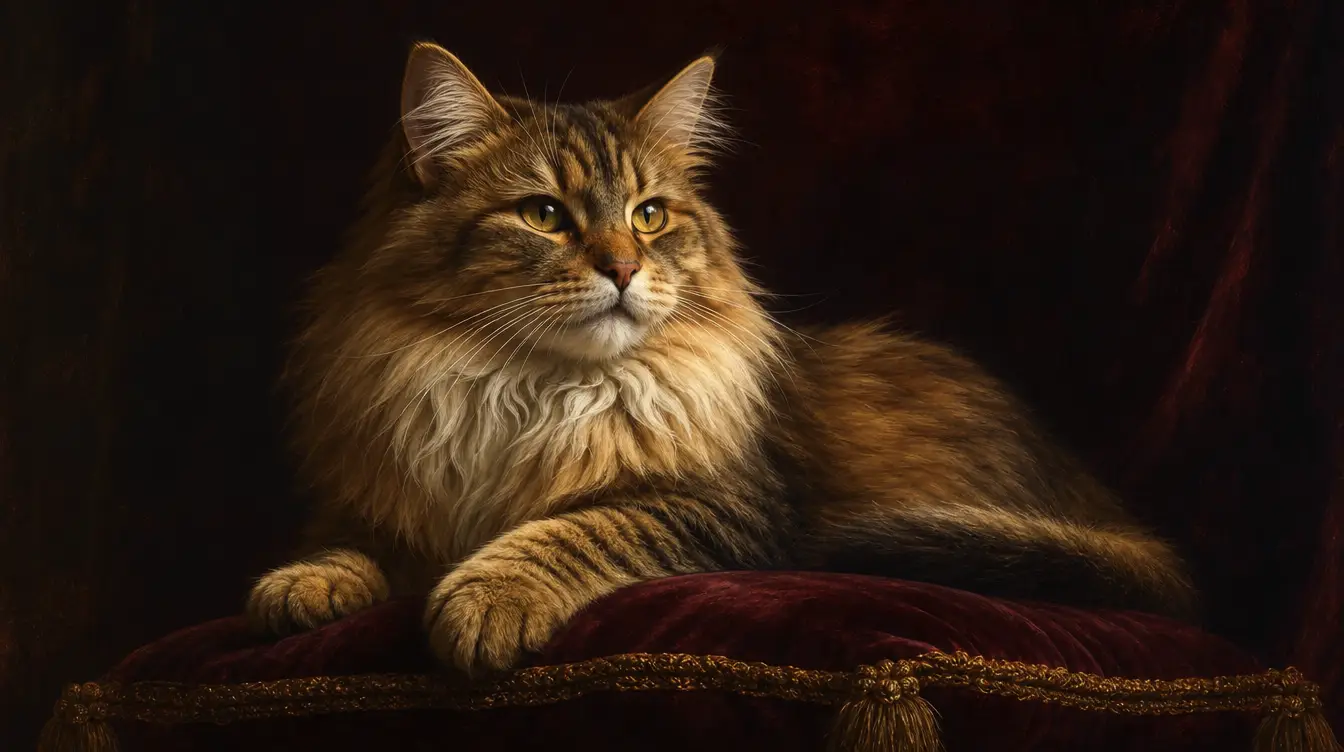 Community AI cat royal portrait