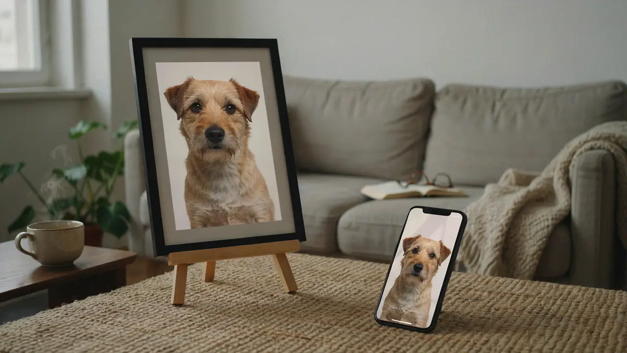 Refine and export gift-ready pet art