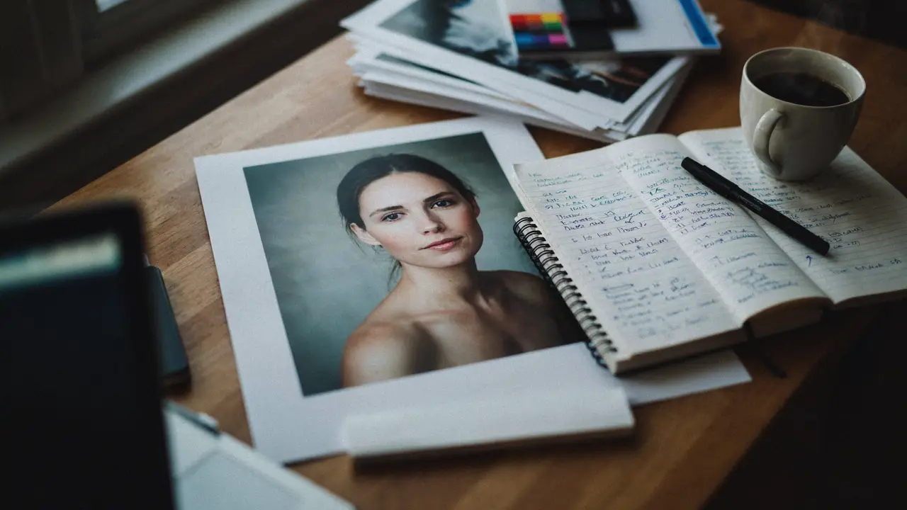 Start from a brief or reference for portrait direction