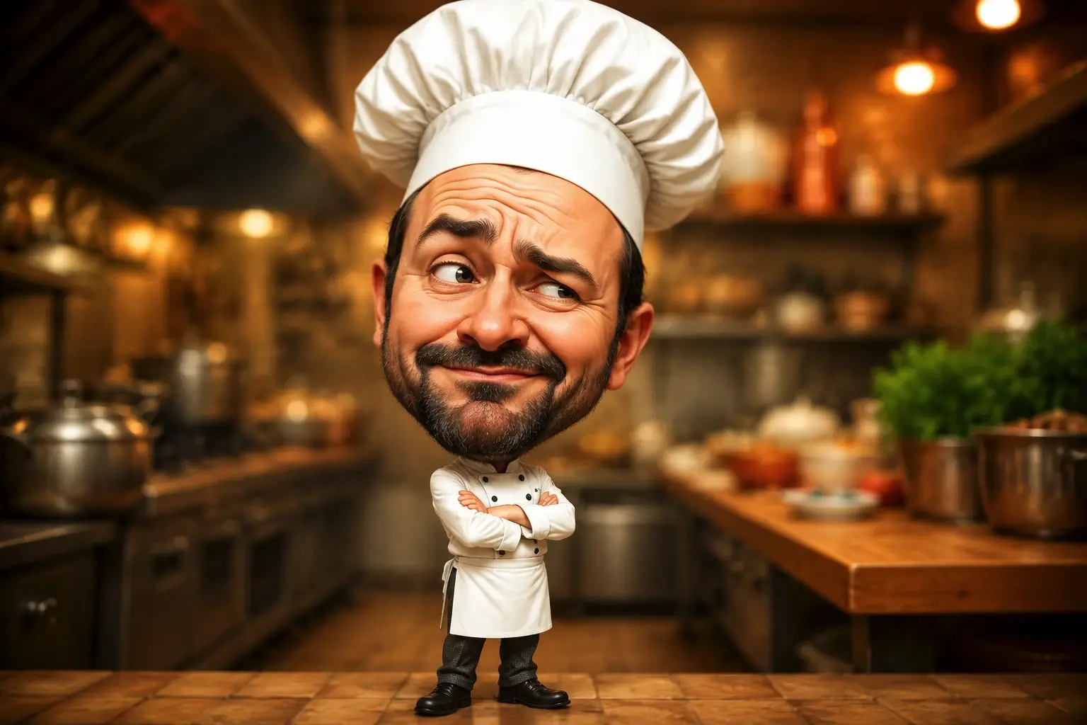 Community chef caricature