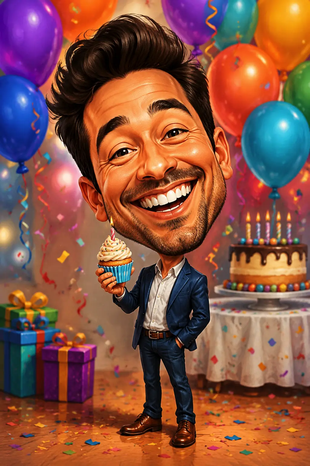 Refine and export caricatures