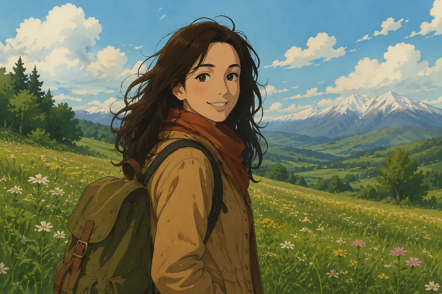 Refine and export cozy anime art