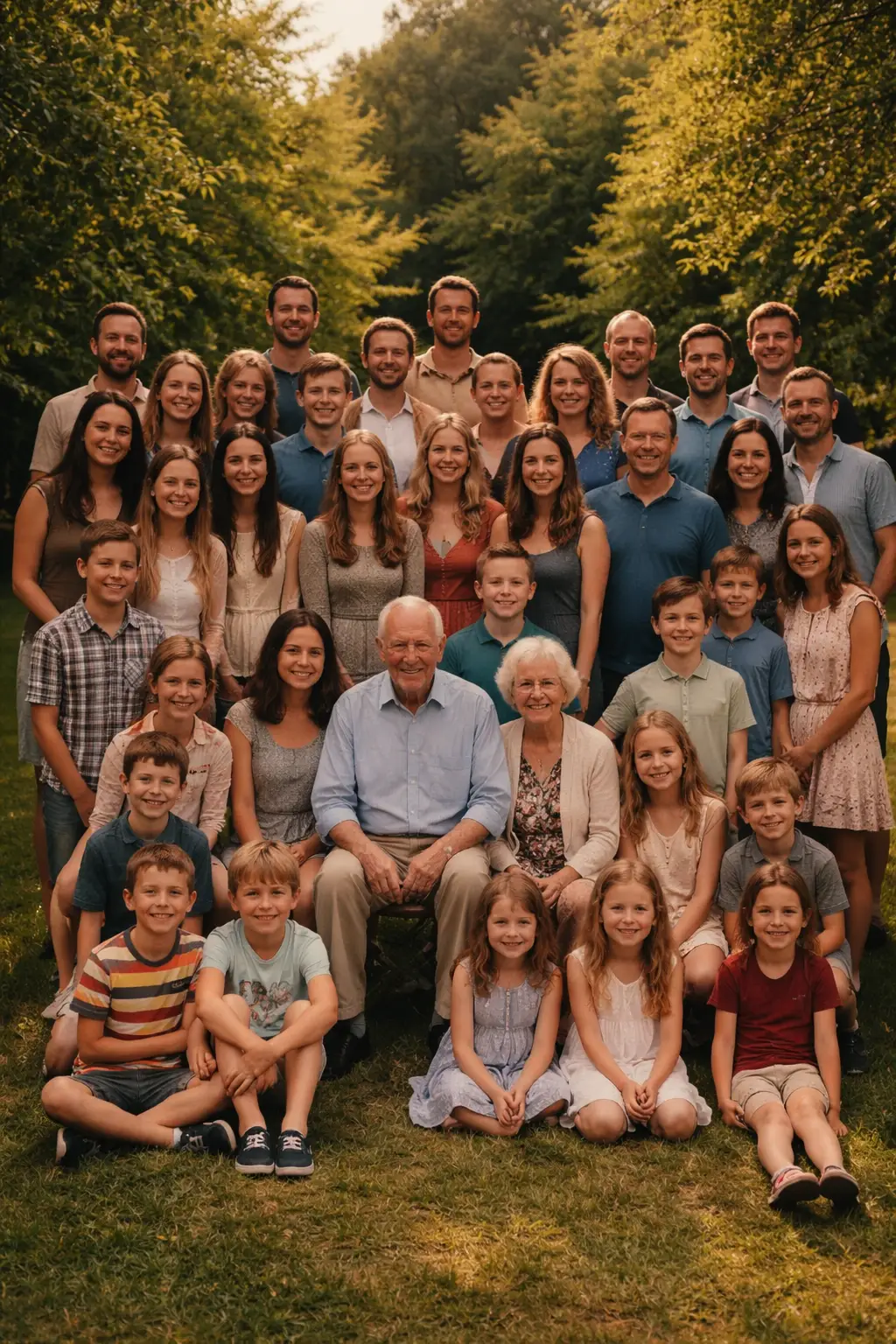 Community backyard family reunion