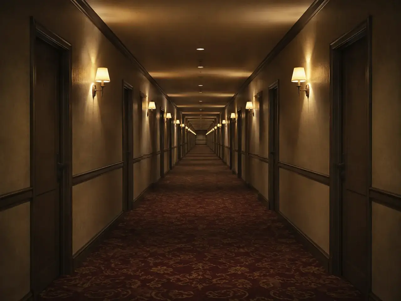 Community endless hotel corridor