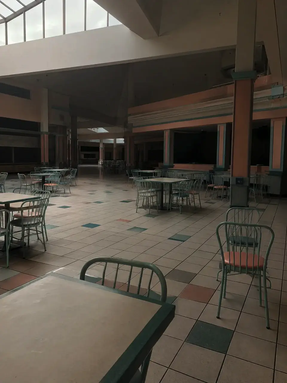 Fluorescent School Hallways