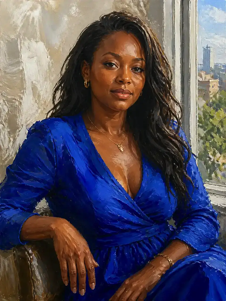 Community gallery oil painting portrait