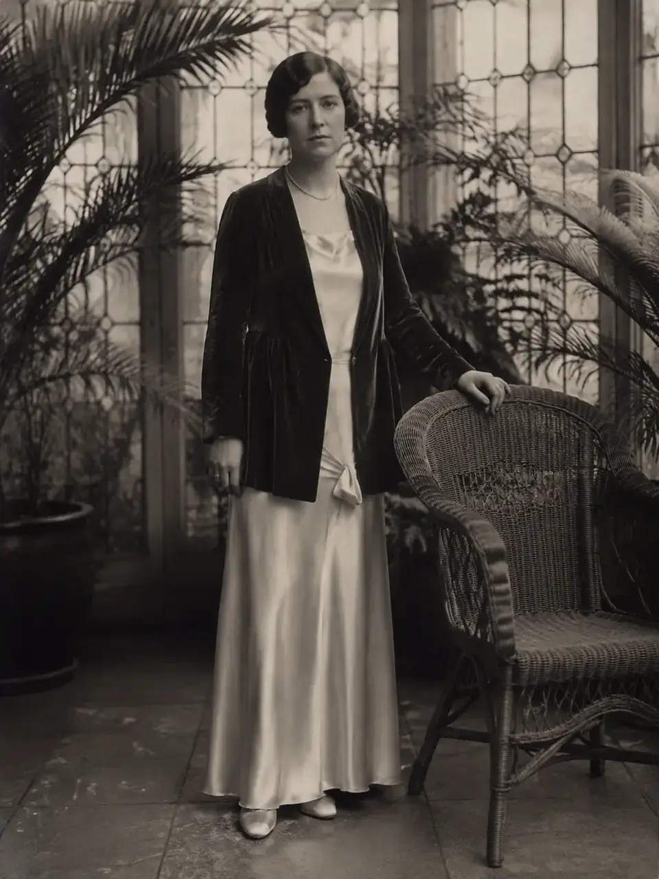 Community 1920s conservatory society portrait