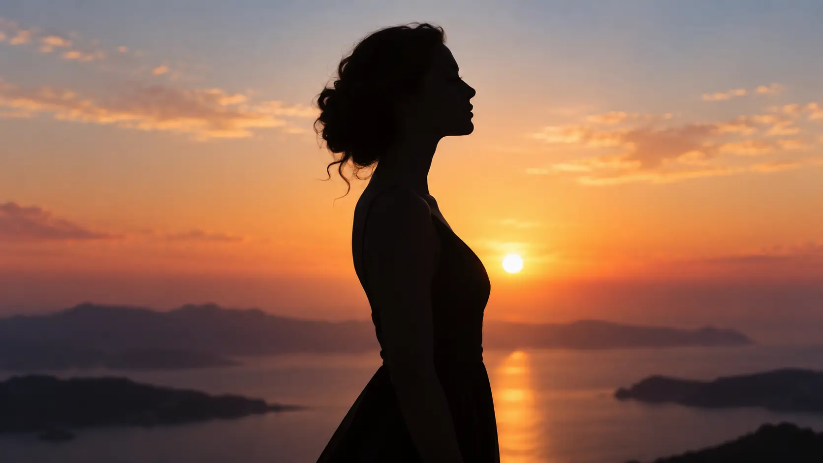 Community elegant profile silhouette