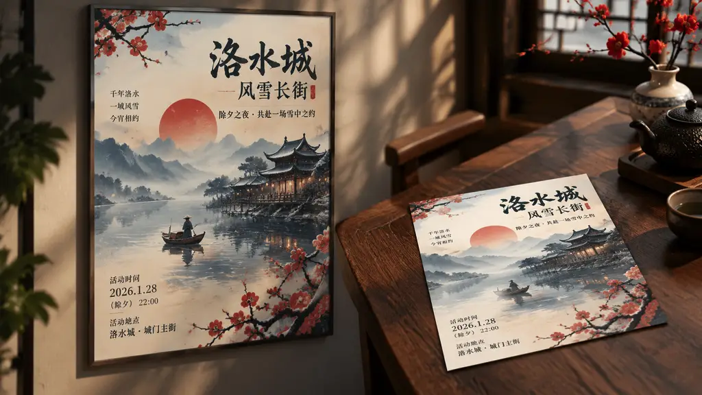 Choose a poster format and distance