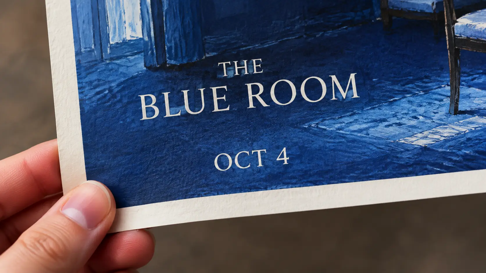 Proof poster text before print
