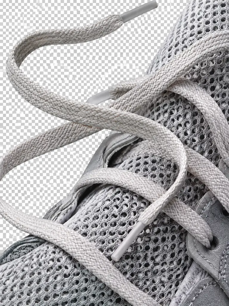 Community cutout of laces and mesh