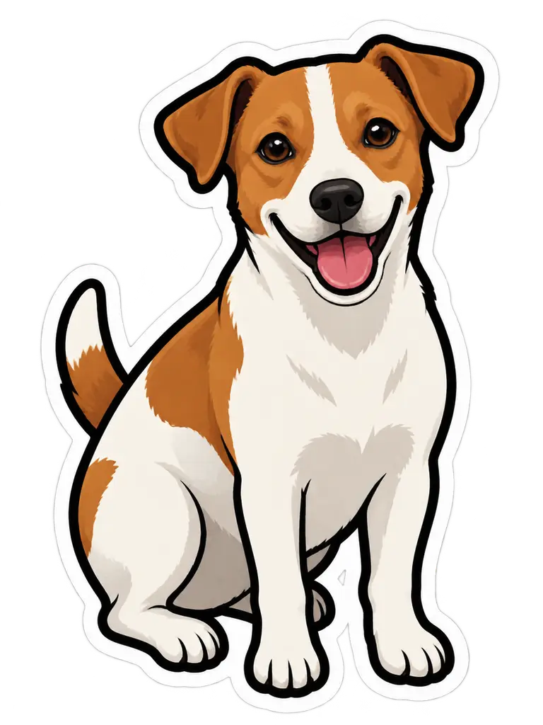 Community pet portrait sticker