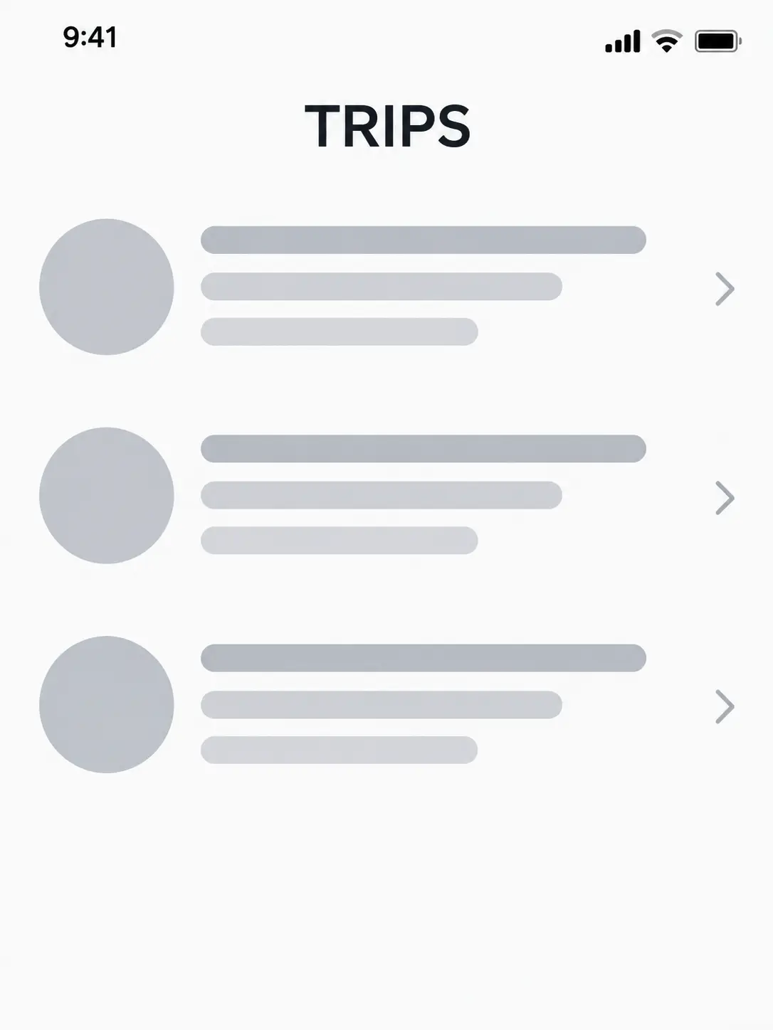 Community mobile UI mock
