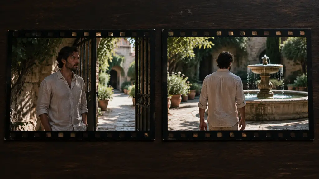 First frame and last frame of the same walk