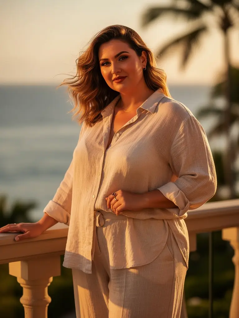 Resort linen set portrait