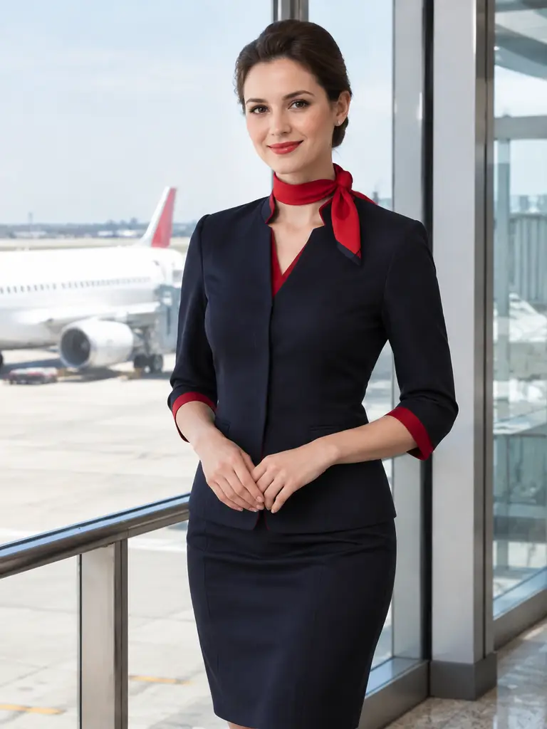 Boarding gate portrait