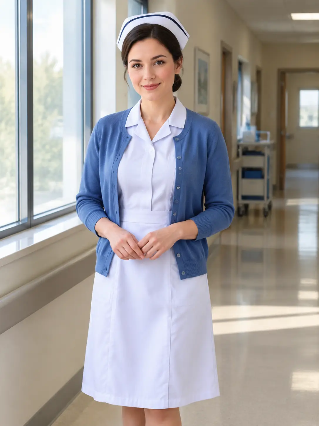 Classic nurse dress portrait