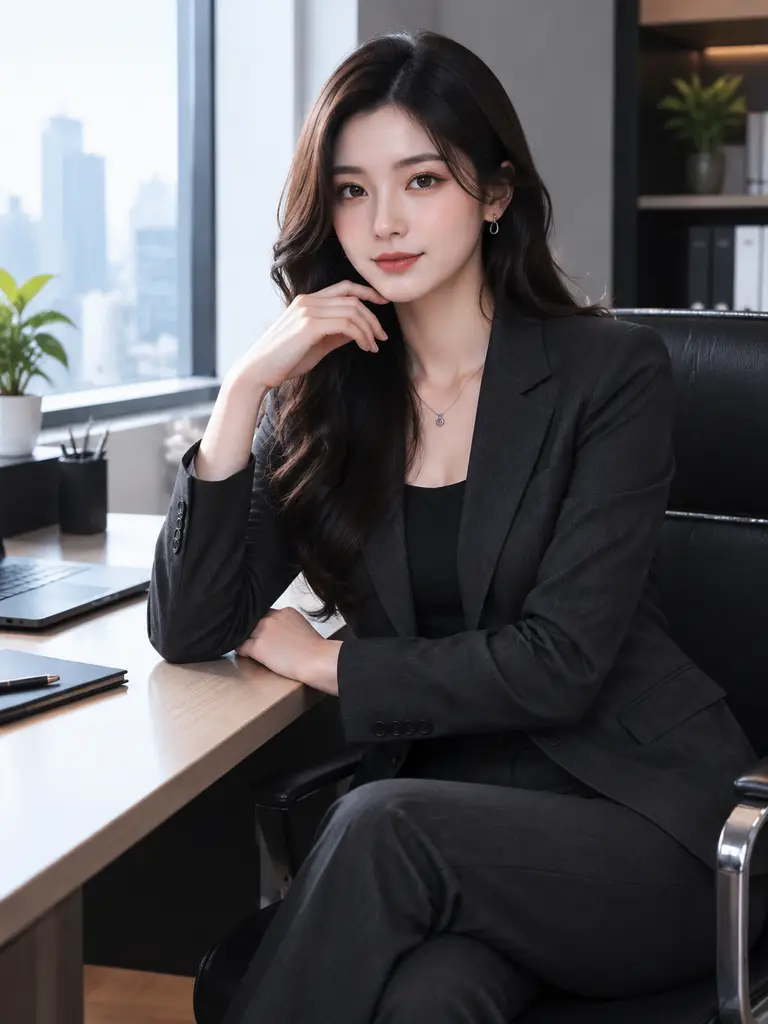 Desk lifestyle portrait