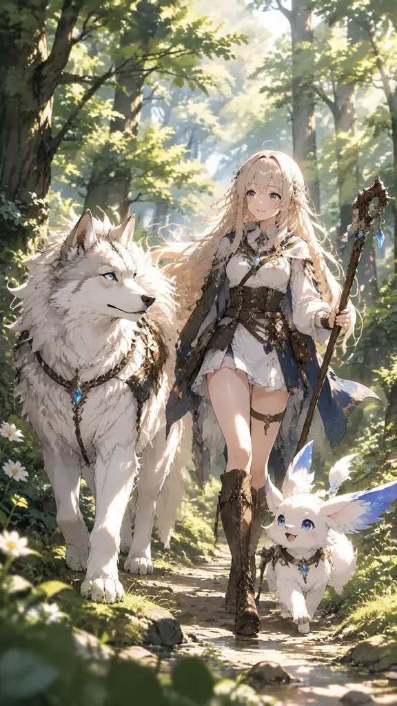Bright forest creature adventure