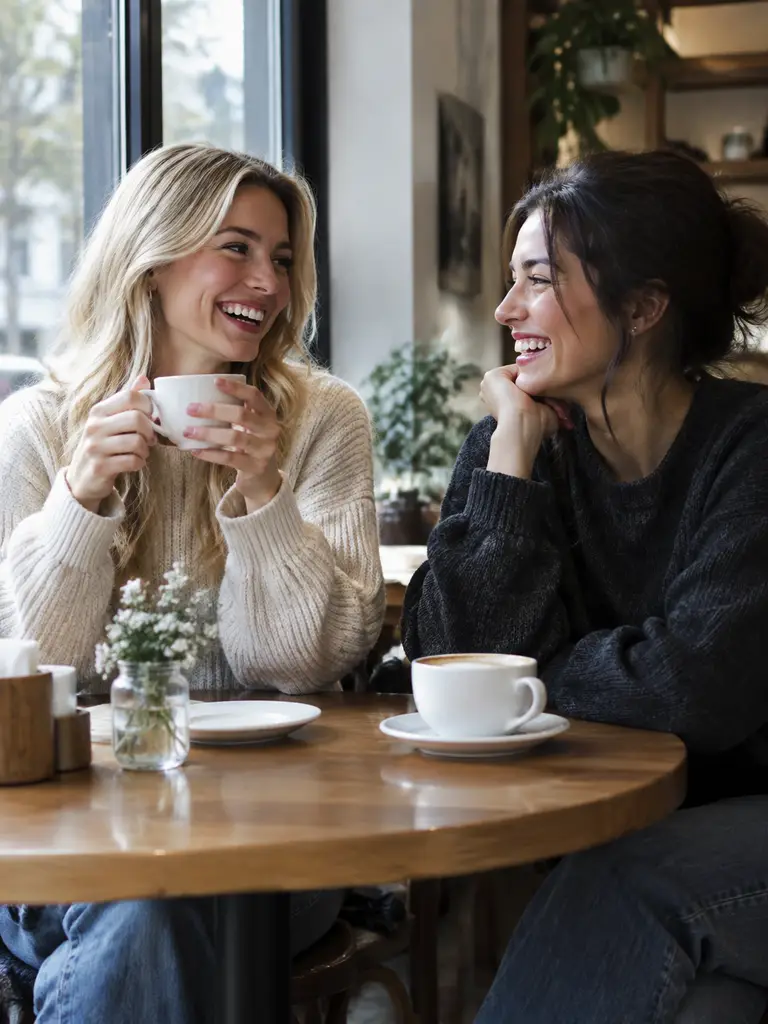 Cozy cafe candid