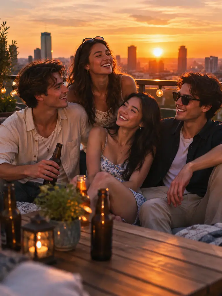 Rooftop Golden Hour